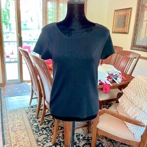 Olive & Oak Black Short Sleeve Sweater